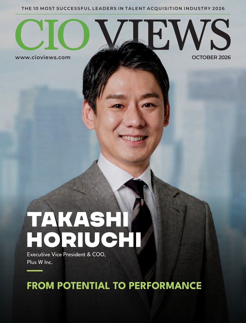 CIO Views October 2026 cover featuring Takashi Horiuchi